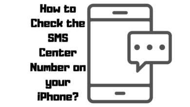 SMS Center Number iPhone