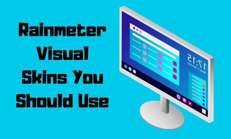 rainmeter visual skins