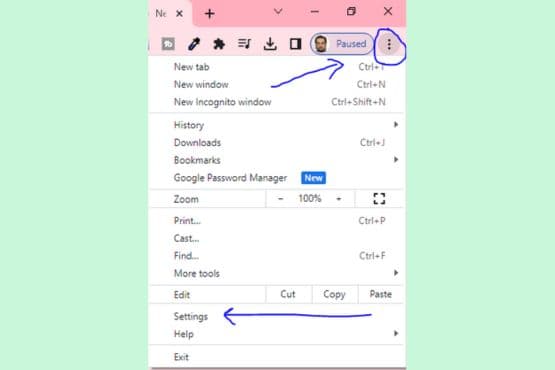 drop-down menu